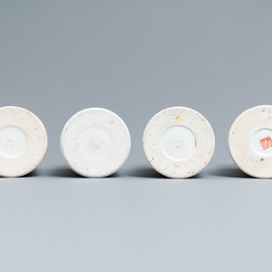 Four Chinese qianjiang cai hat stands, 19/20th C. — photo 6