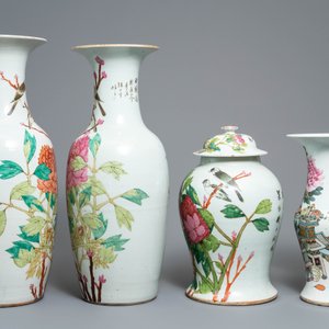 Four Chinese qianjiang cai vases, 19/20th C. — photo 4