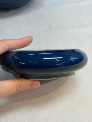Four Chinese sacrificial blue-glazed wares, Qianlong mark, 18/19th C. — photo 17