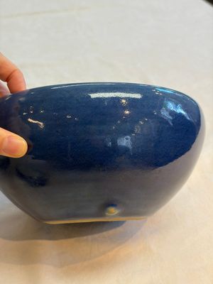 Four Chinese sacrificial blue-glazed wares, Qianlong mark, 18/19th C. — photo 28