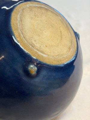 Four Chinese sacrificial blue-glazed wares, Qianlong mark, 18/19th C. — photo 31