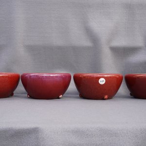 Four Chinese sang de boeuf alms bowls, 19/20th C. — photo 8