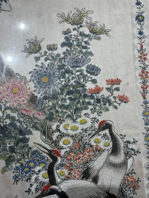 Four Chinese school paintings, ink and colour on paper and silk, one signed Yutianshi 雨田氏 and dated 1919 — foto 14