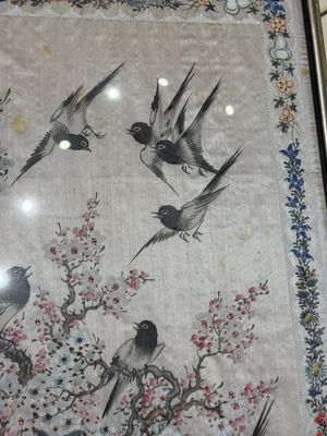 Four Chinese school paintings, ink and colour on paper and silk, one signed Yutianshi 雨田氏 and dated 1919 — photo 19
