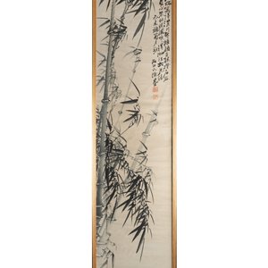 Four Chinese school paintings, ink and colour on paper and silk, one signed Yutianshi 雨田氏 and dated 1919 — photo 4