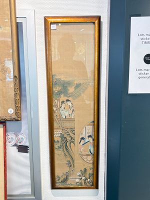 Four Chinese school paintings: ‘Zhou Dunyi 周敦頤’, ‘Magu’, and ‘Ladies in a Garden’, ink and colour on silk, 19/20th C. — photo 16