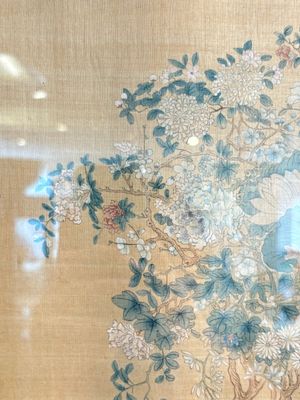 Four Chinese school paintings: ‘Zhou Dunyi 周敦頤’, ‘Magu’, and ‘Ladies in a Garden’, ink and colour on silk, 19/20th C. — photo 6