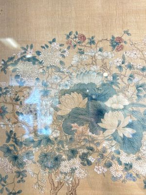 Four Chinese school paintings: ‘Zhou Dunyi 周敦頤’, ‘Magu’, and ‘Ladies in a Garden’, ink and colour on silk, 19/20th C. — photo 7