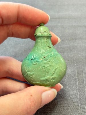 Four Chinese snuff bottles and three vases, 19th C. — photo 37