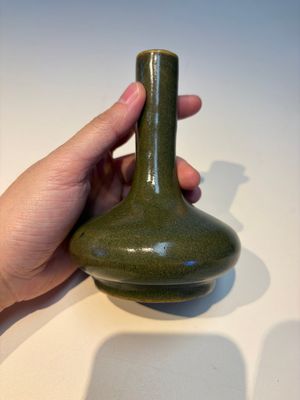 Four Chinese teadust-glazed vases and a brush washer, 19th C. — foto 28