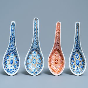 Four Chinese Thai market Lai Nam Thong spoons, 19th C. — photo 2