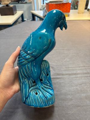 Four Chinese turquoise-glazed parrots, 19th C. — foto 19