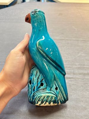 Four Chinese turquoise-glazed parrots, 19th C. — foto 3