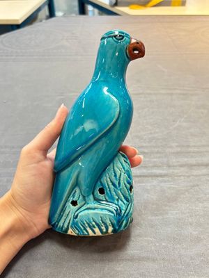 Four Chinese turquoise-glazed parrots, 19th C. — foto 7