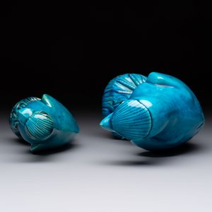 Four Chinese turquoise-glazed parrots, 19th C. — foto 12