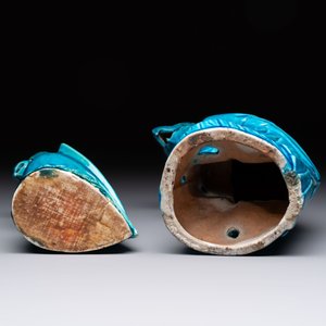 Four Chinese turquoise-glazed parrots, 19th C. — foto 13
