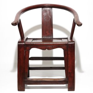 Four Chinese wood yoke-back chairs, 19/20th C. — 照片 5