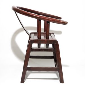Four Chinese wood yoke-back chairs, 19/20th C. — 照片 8