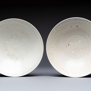 Four cream-glazed dishes and three jarlets from the Jepara shipwreck, Dehua or Anxi kilns, Song — photo 2