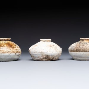 Four cream-glazed dishes and three jarlets from the Jepara shipwreck, Dehua or Anxi kilns, Song — photo 6