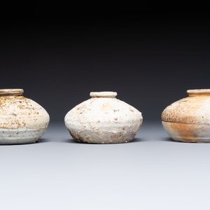 Four cream-glazed dishes and three jarlets from the Jepara shipwreck, Dehua or Anxi kilns, Song — photo 7