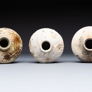 Four cream-glazed dishes and three jarlets from the Jepara shipwreck, Dehua or Anxi kilns, Song — photo 10