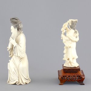 Four fine Chinese carved ivory figures, 19th and early 20th C. — 照片 3