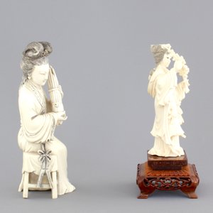 Four fine Chinese carved ivory figures, 19th and early 20th C. — 照片 5