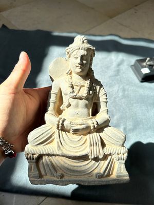 Four Gandhara grey schist fragments with Buddha and Bodhisattva, 1st/3rd C. — 照片 36