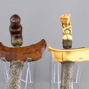 Four Indonesian Keris with ivory and silver, 19th C. — photo 2
