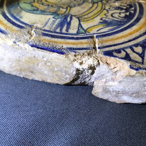 Four maiolica tiles from the chapel of Fère-en-Tardenois, Guido Andries workshop, Antwerp, ca. 1530 — photo 7