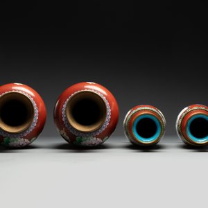 Four pairs of Chinese cloisonné vases, 20th C. — photo 13