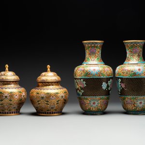 Four pairs of Chinese cloisonné vases, 20th C. — photo 3