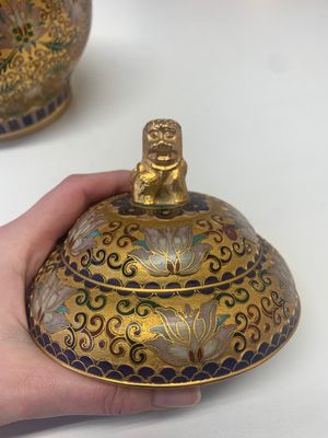 Four pairs of Chinese cloisonné vases, 20th C. — photo 26