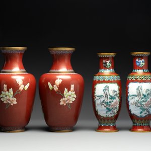 Four pairs of Chinese cloisonné vases, 20th C. — photo 11