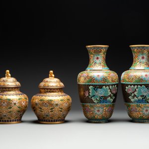Four pairs of Chinese cloisonné vases, 20th C. — photo 2