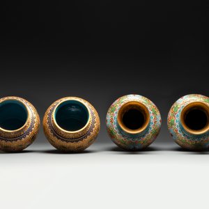 Four pairs of Chinese cloisonné vases, 20th C. — photo 5