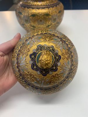 Four pairs of Chinese cloisonné vases, 20th C. — photo 18