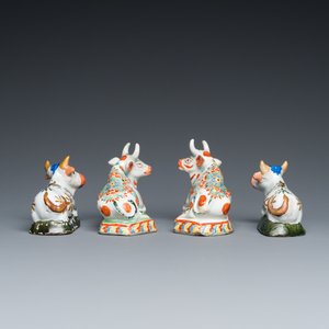 Four pairs of Dutch Delft cows, 18th C. — photo 11