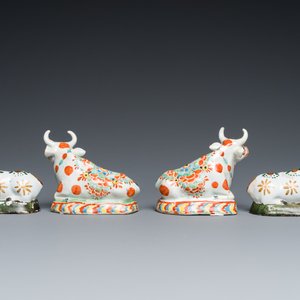Four pairs of Dutch Delft cows, 18th C. — photo 10