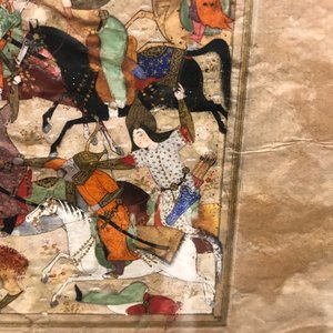Four Persian miniature paintings, Iran, 19th C — 照片 18