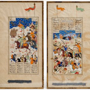 Four Persian miniature paintings, Iran, 19th C — 照片 2