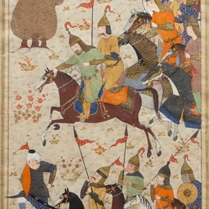 Four Persian miniature paintings, Iran, 19th C — 照片 4