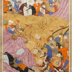 Four Persian miniature paintings, Iran, 19th C — 照片 6