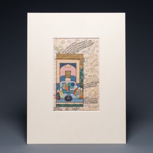 Four Persian miniatures on paper, 19/20th C. — 照片 9