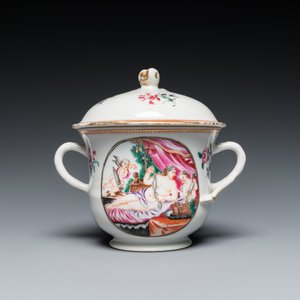 Four pieces of Chinese export porcelain with mythological and romantic subjects, Qianlong — 照片 12