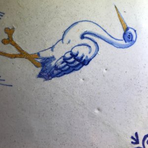Four polychrome Dutch Delft tiles with birds, 17th C. — 照片 22