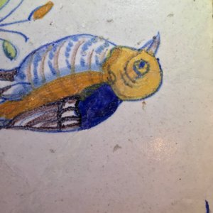 Four polychrome Dutch Delft tiles with birds, 17th C. — 照片 7