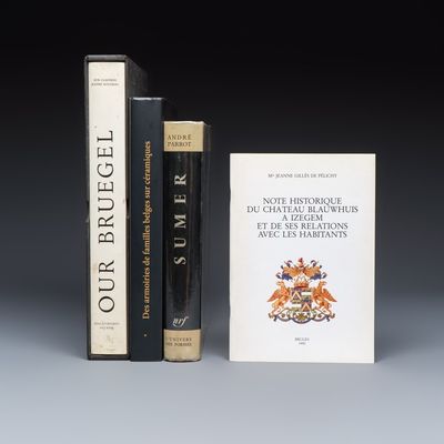 Four reference books on art, Bruegel and Belgian history, 1960–2014
