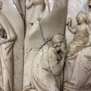 Four reticulated bone 'Adoration of the Magi' panels, Embriachi workshop, Italy, 15th C. — 照片 3